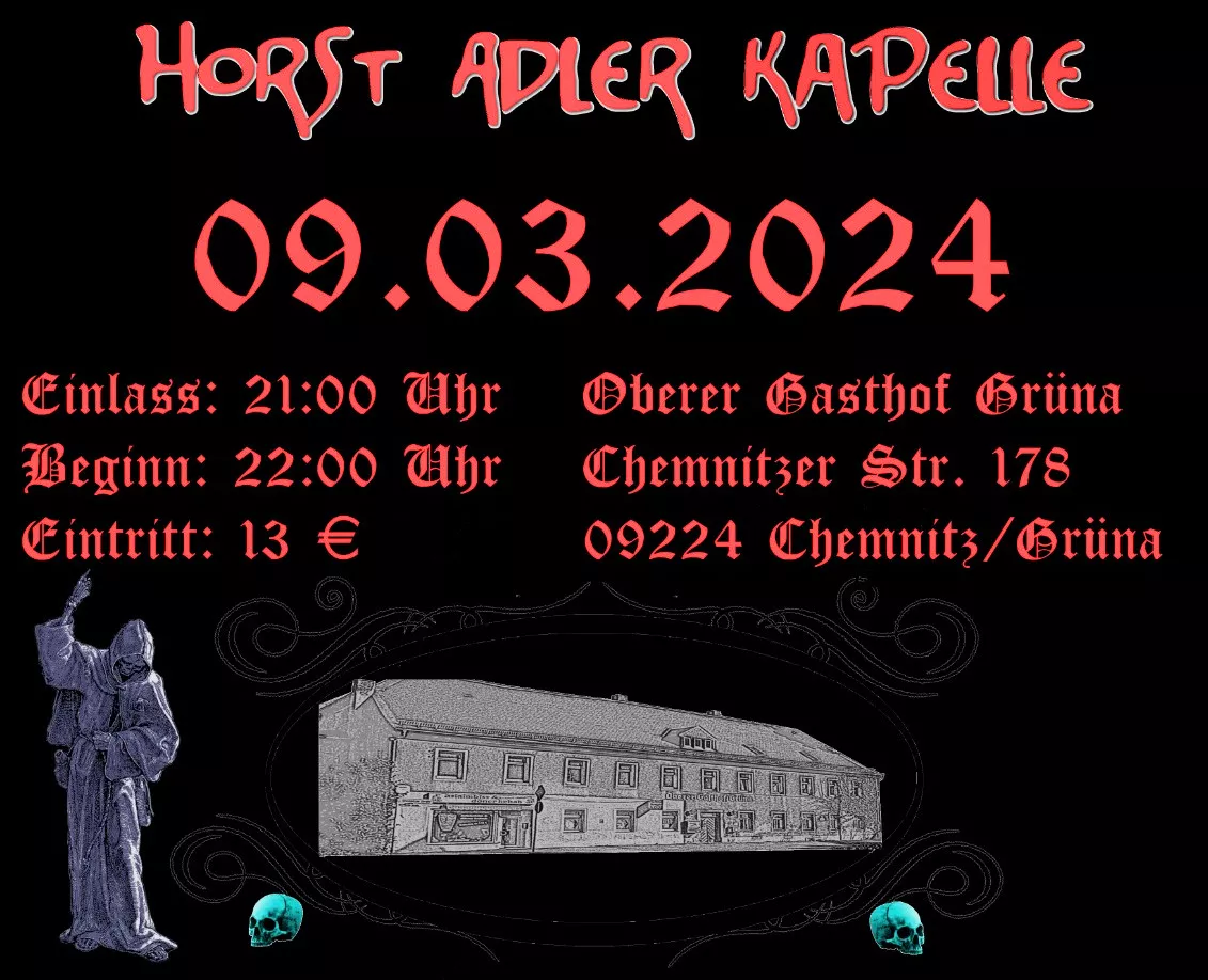 Horst Adler Kapelle - live am 09.03.2024 Oberer Gasthof Grüna
